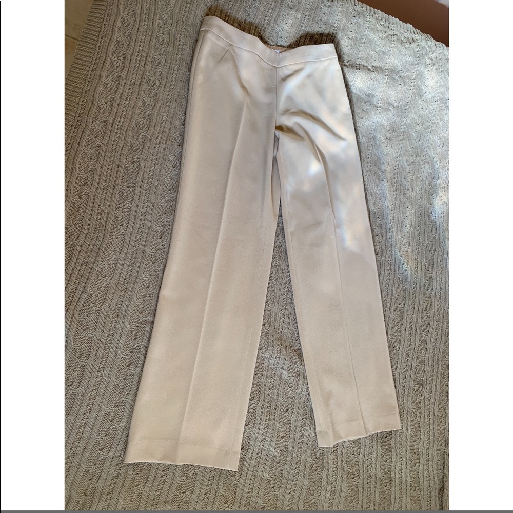 White House Black Market Cream Dress Pants